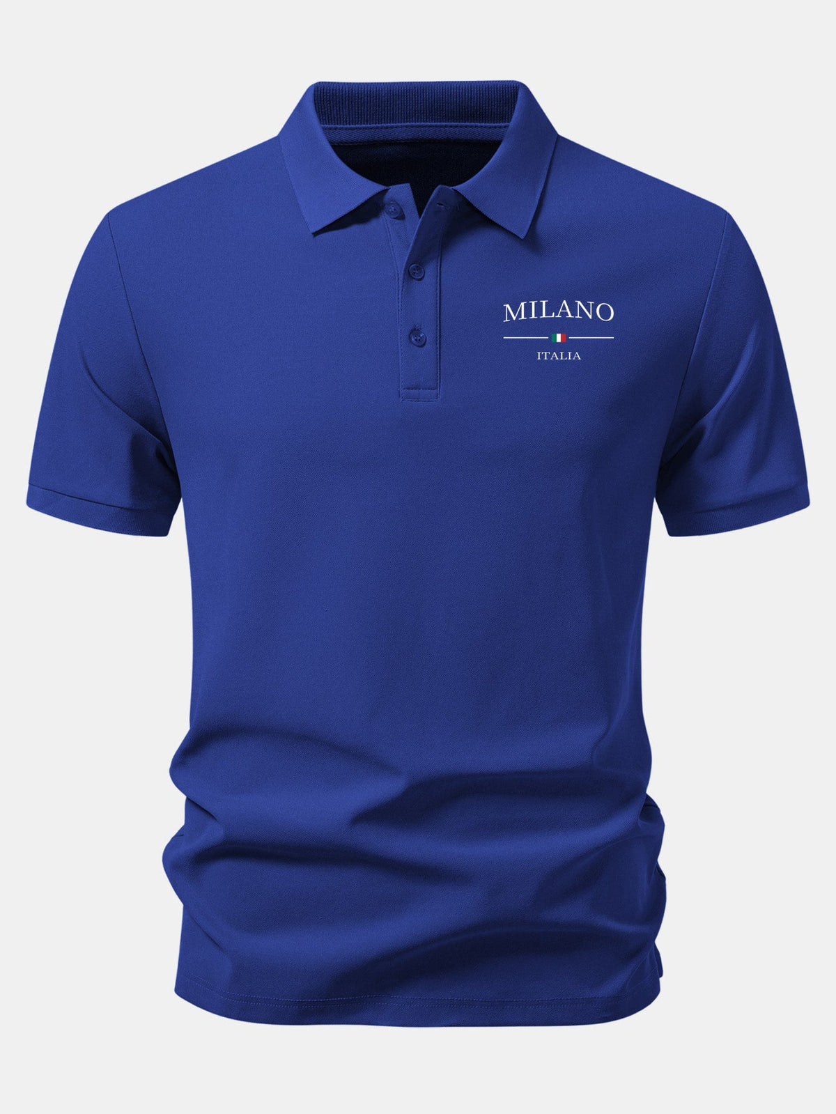 Polo pique con estampado Milano