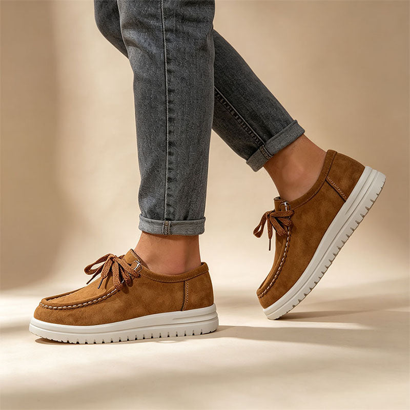 Mocasines de plataforma con cordones