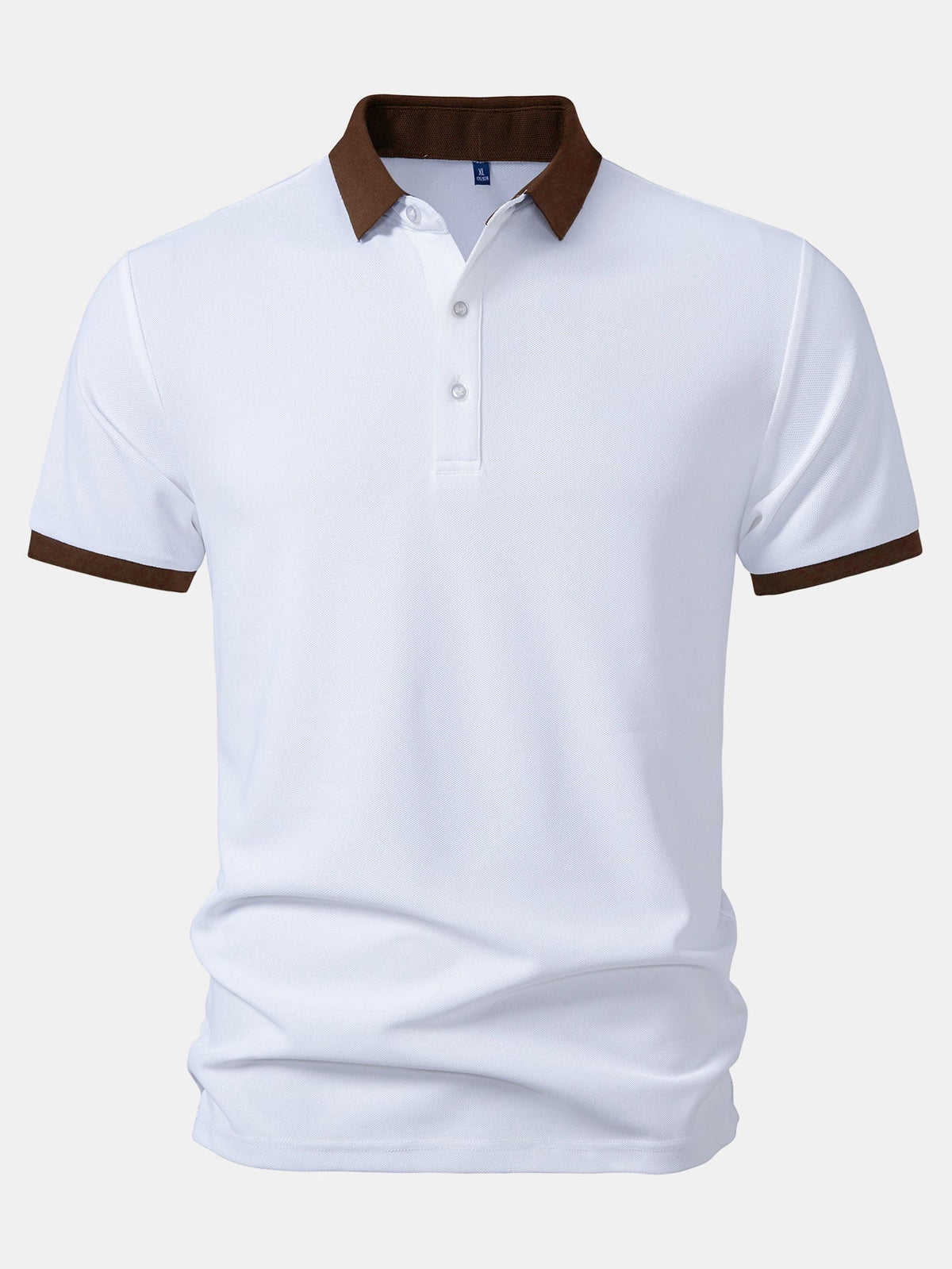 Polo con cuello en contraste