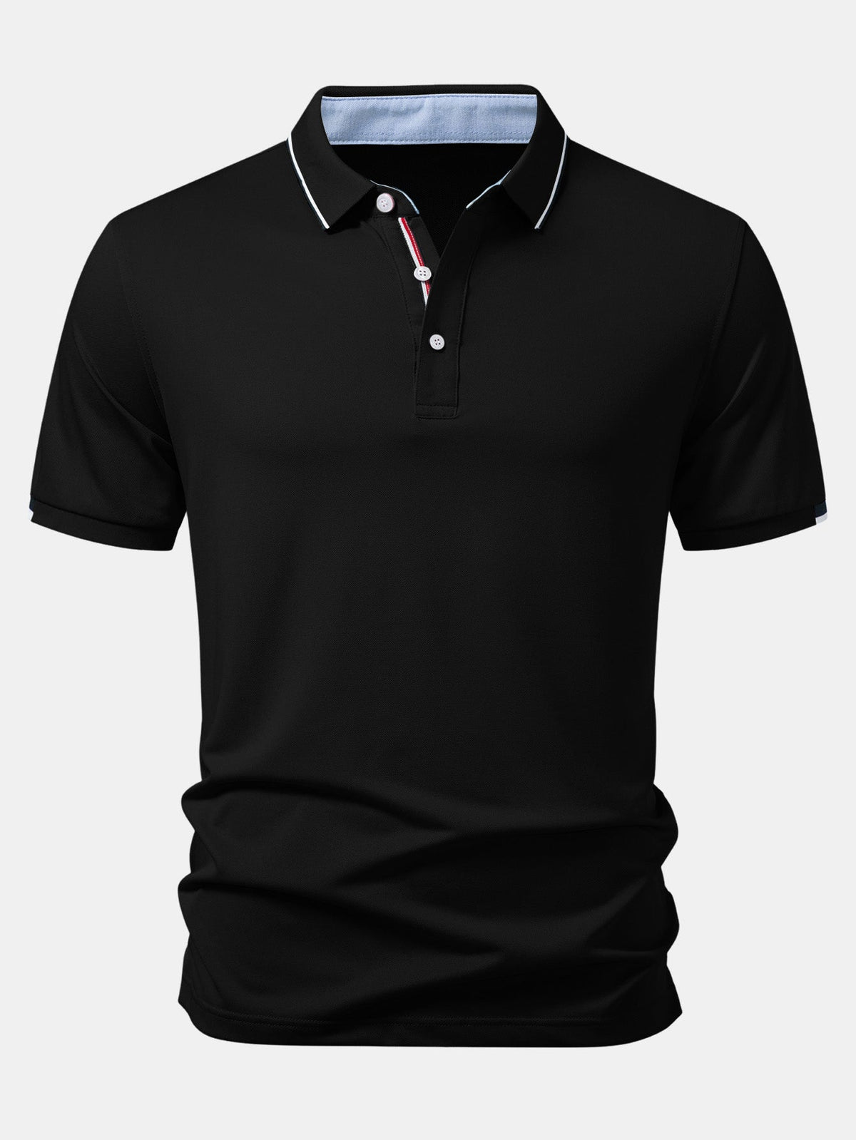 Polo piqué con contraste