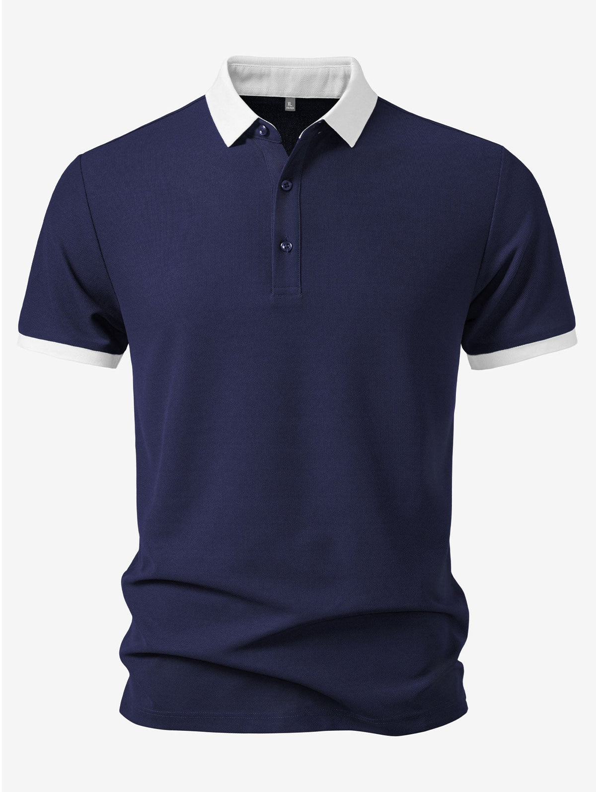 Polo con cuello en contraste