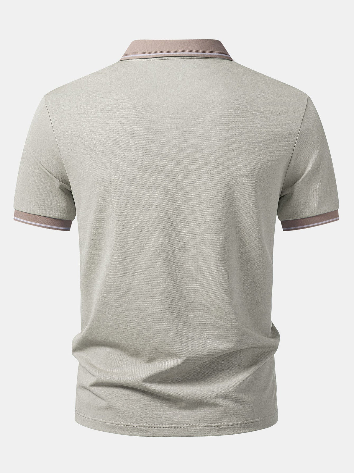 Polo con cuello Johnny en contraste