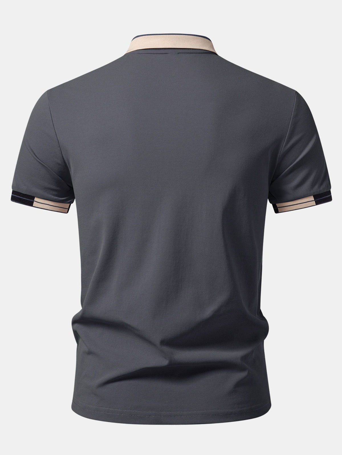 Polo con ribete de contraste y estampado de Milán