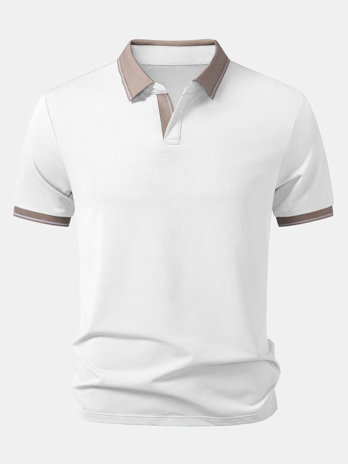 Polo con cuello Johnny en contraste