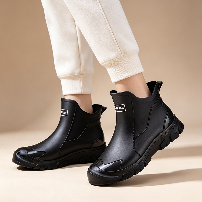 Botas de agua cortas impermeables unisex antideslizantes