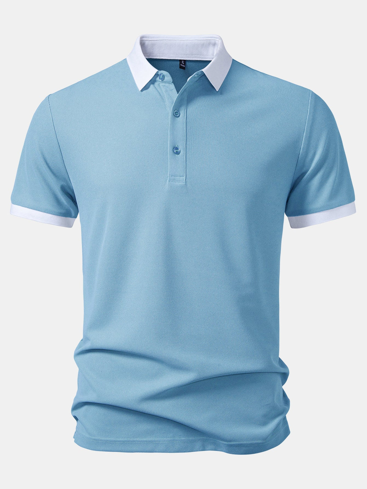 Polo con cuello en contraste