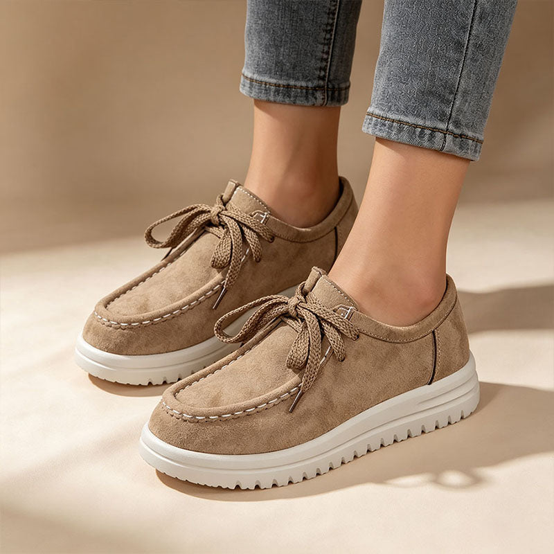 Mocasines de plataforma con cordones