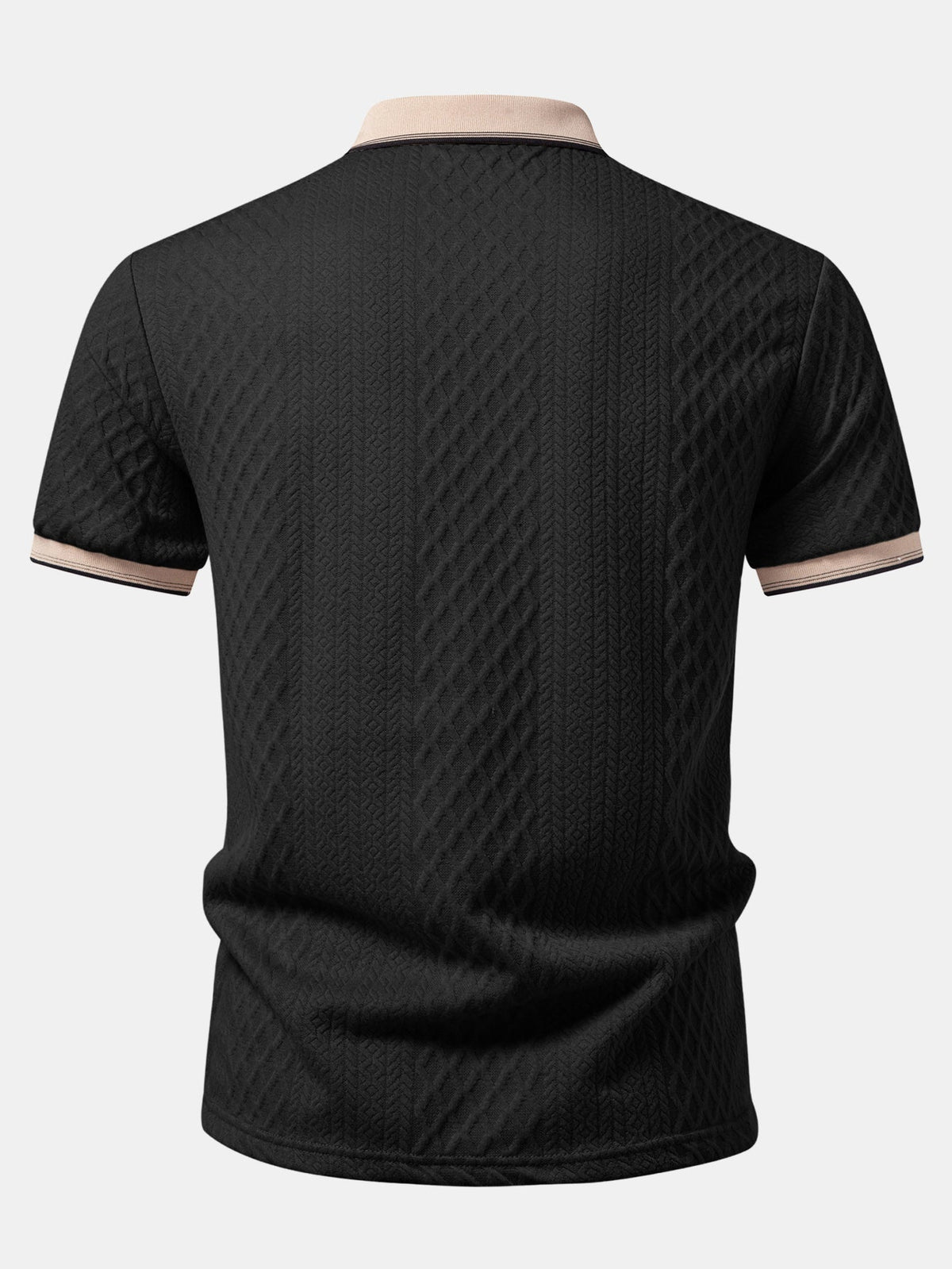 Polo jacquard geométrico