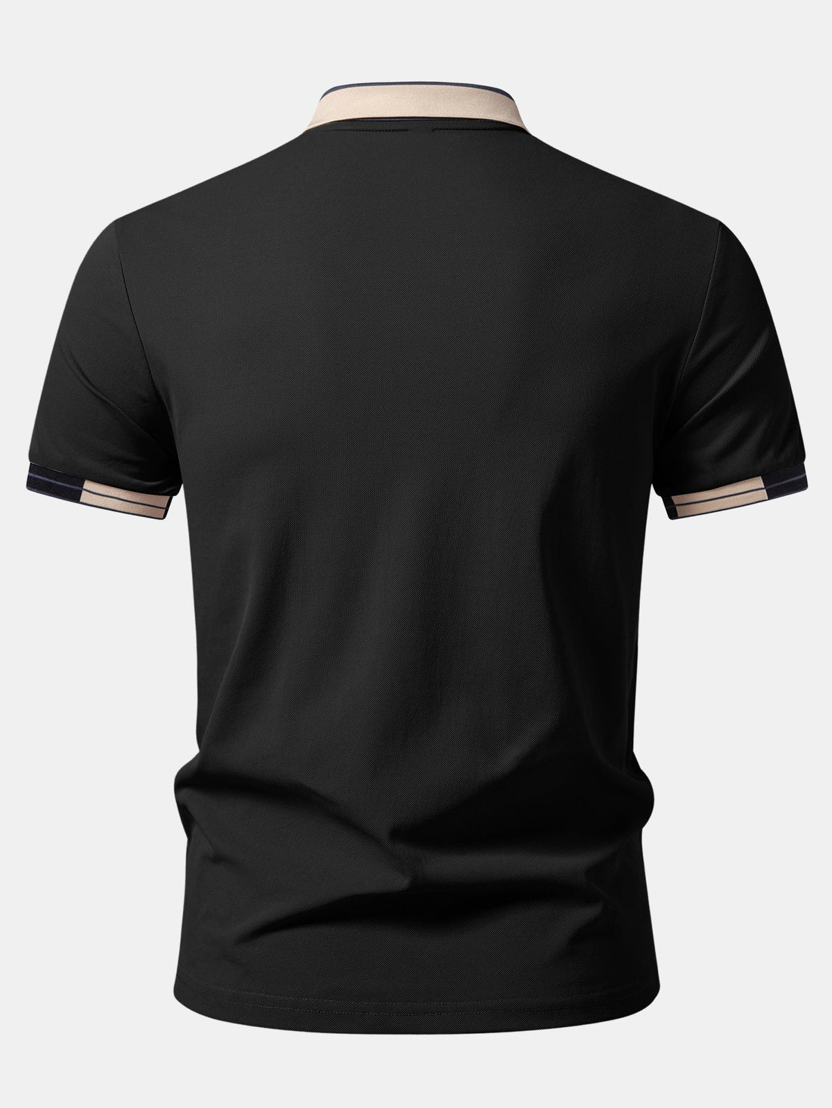 Polo con ribete de contraste y estampado de Milán