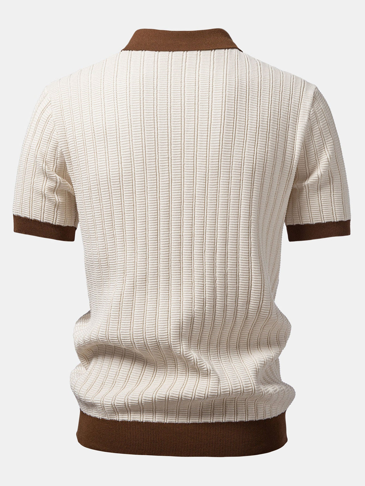 Polo Johnny Collar de punto texturizado con ribete de contraste