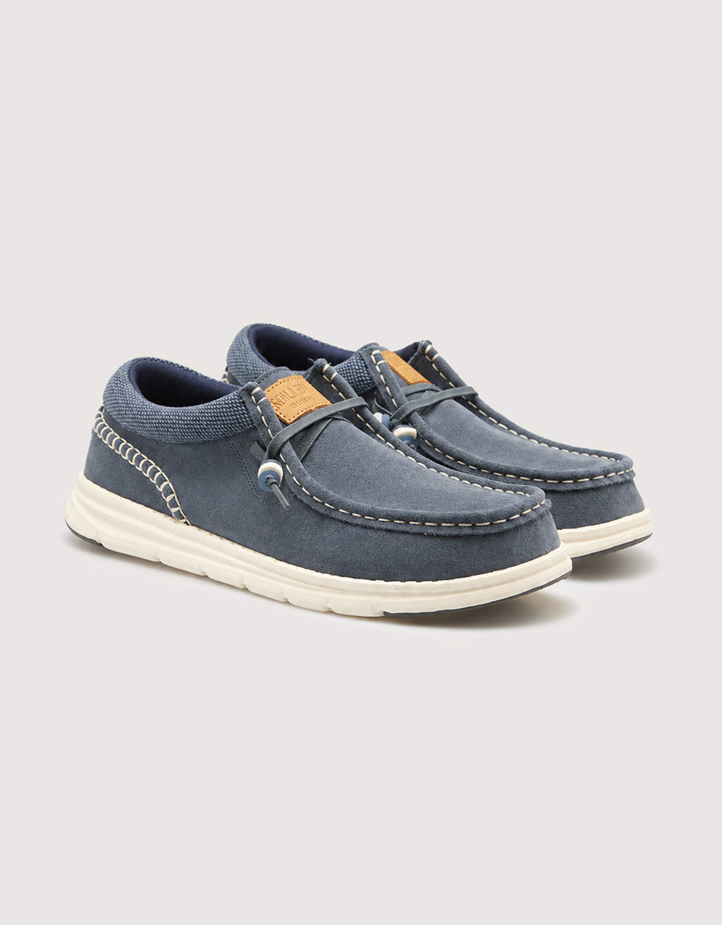 Mocasín Casual Serraje Azul