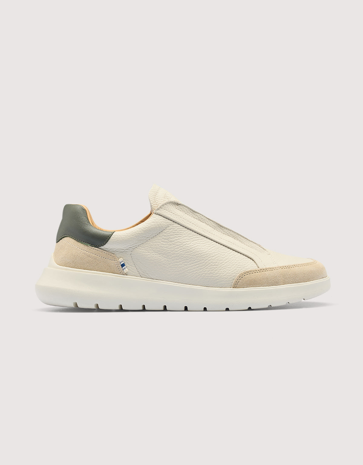 Zapatillas de Piel Blanco