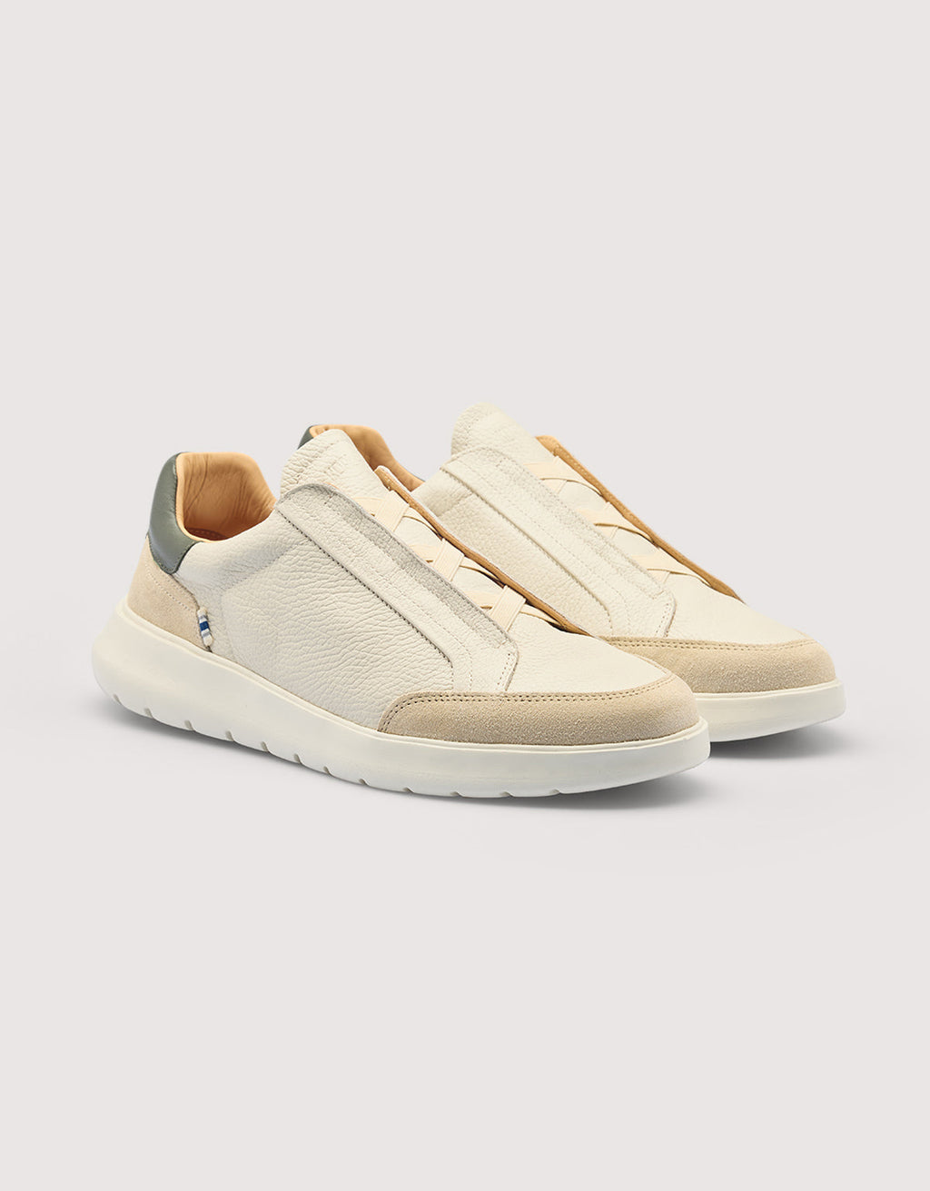 Zapatillas de Piel Blanco