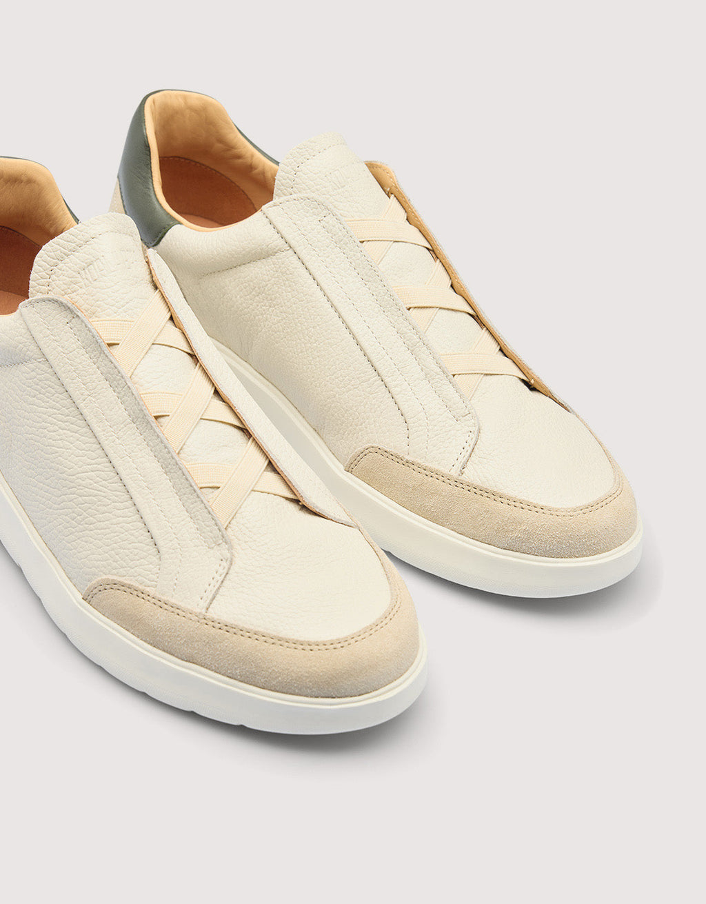 Zapatillas de Piel Blanco