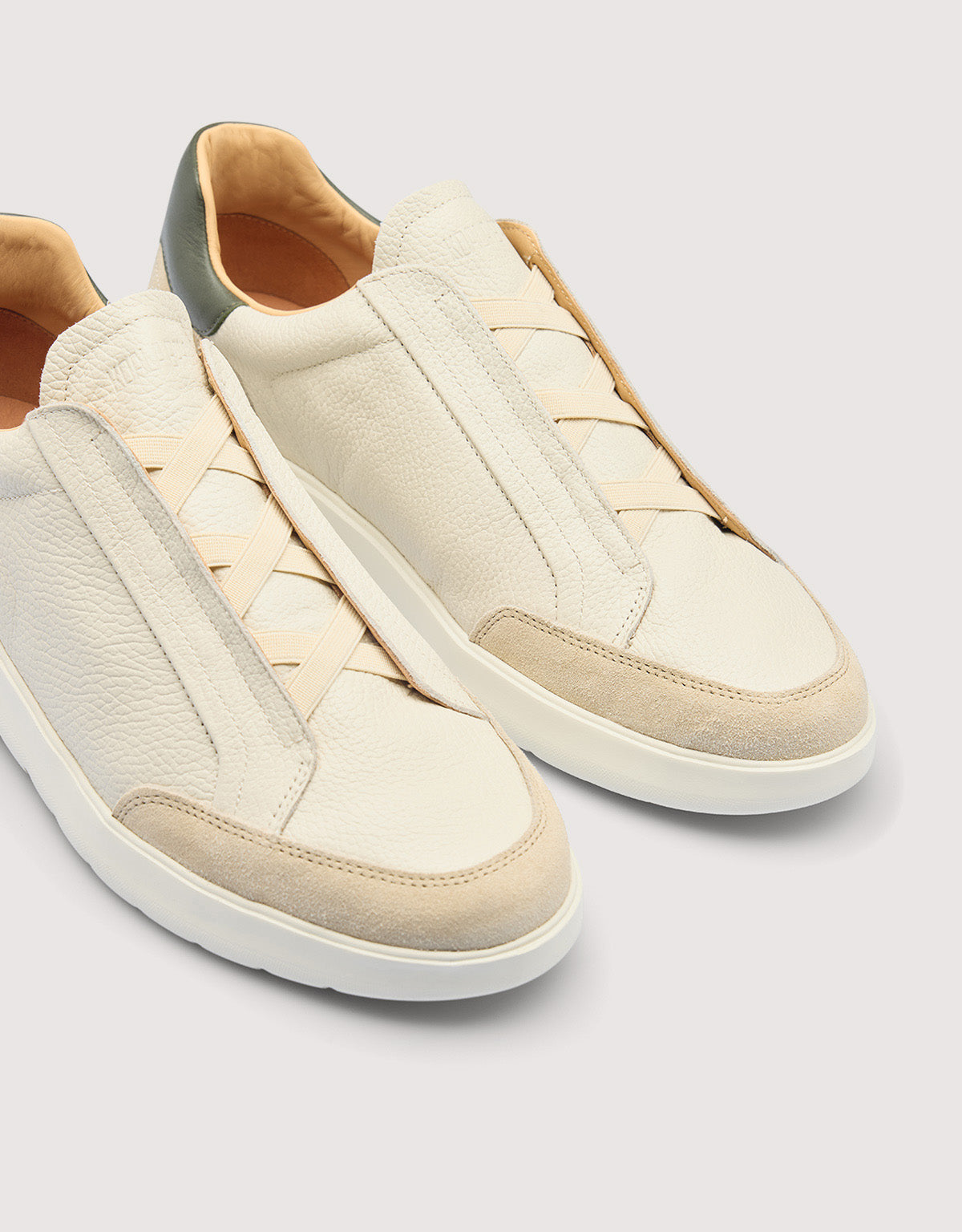 Zapatillas de Piel Blanco
