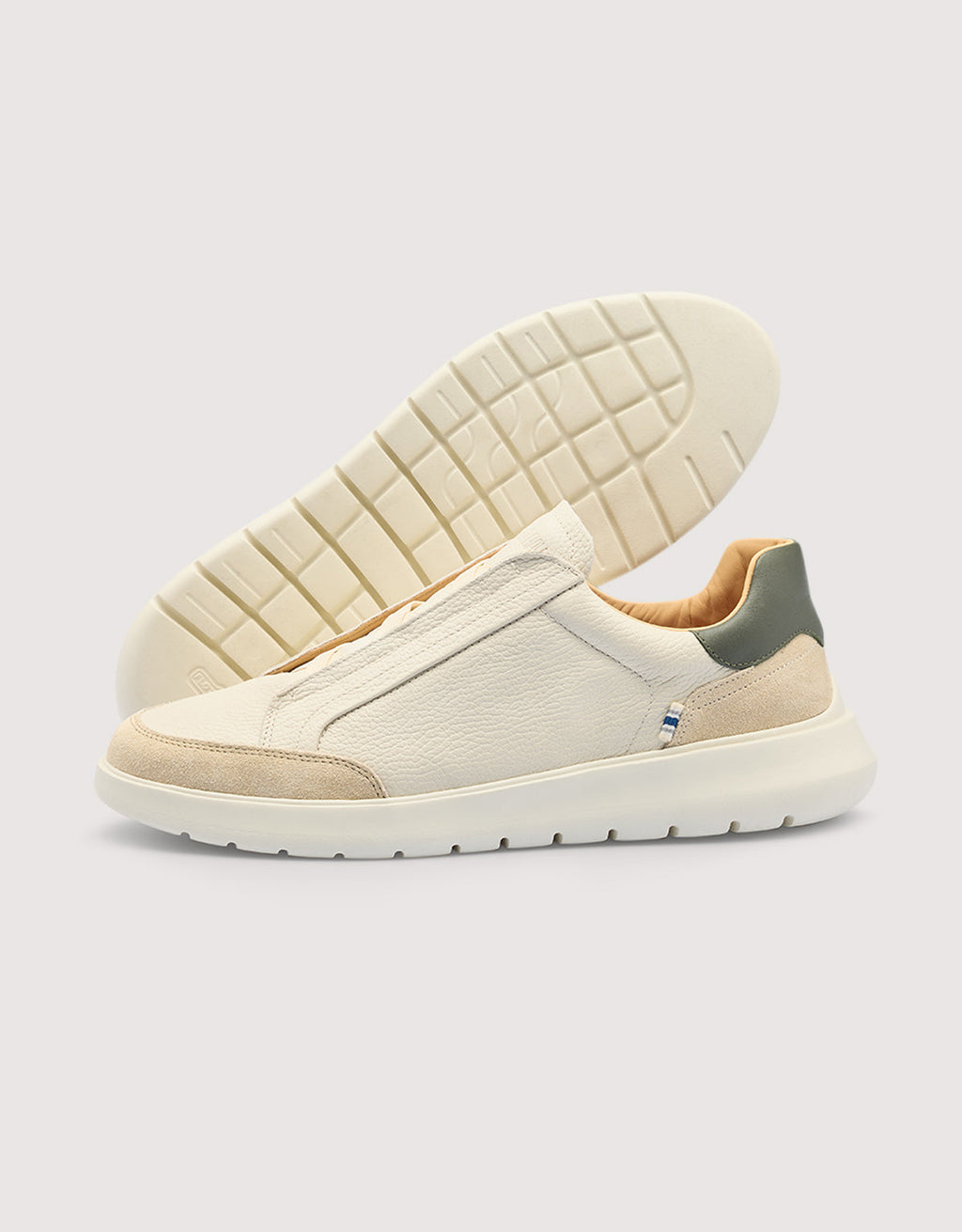 Zapatillas de Piel Blanco