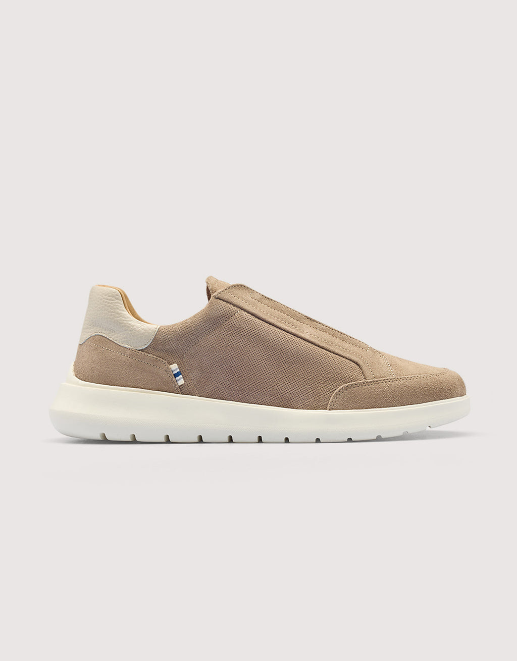 Zapatillas de Piel de Serraje Taupé