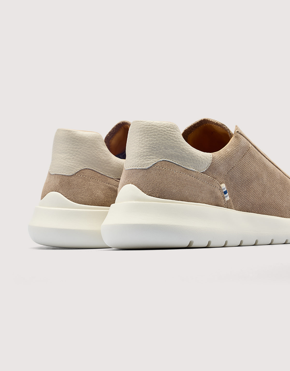 Zapatillas de Piel de Serraje Taupé