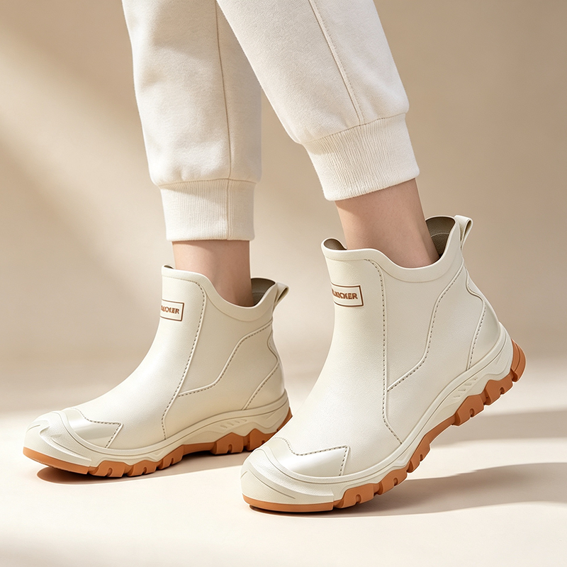 Botas de agua cortas impermeables unisex antideslizantes