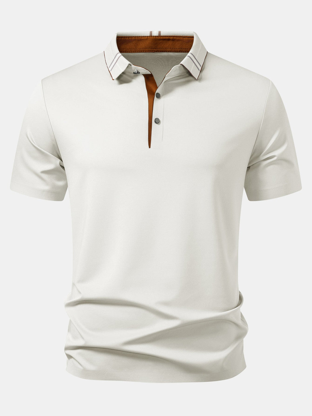 Polo con cuello a cuadros