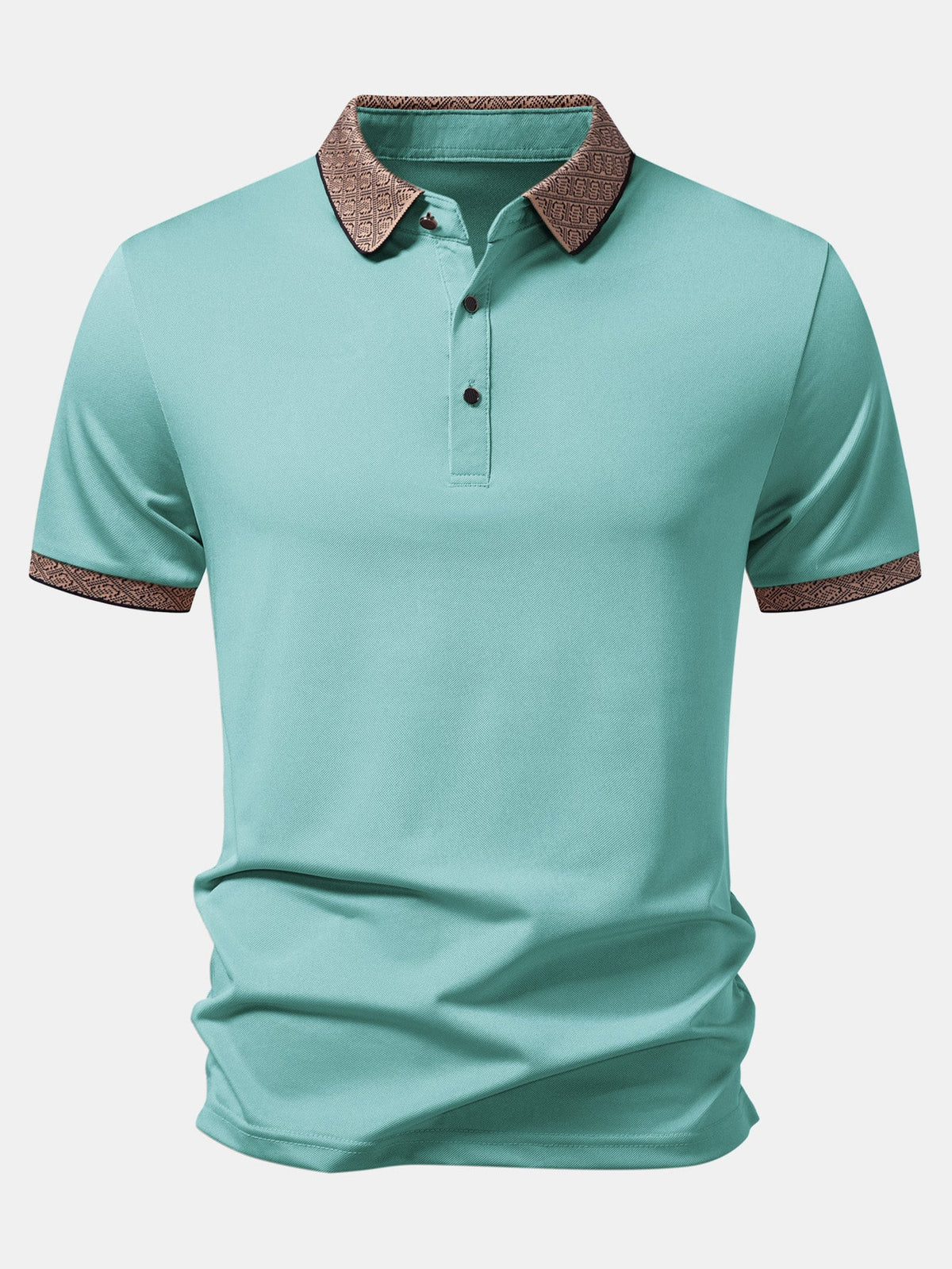 Polo con cuello en contraste