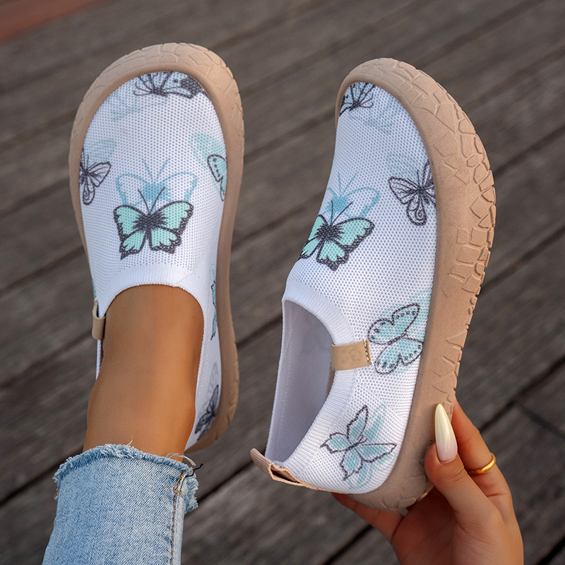 Zapatillas de lona sin cordones con estampado grafiti, ligeras y antideslizantes
