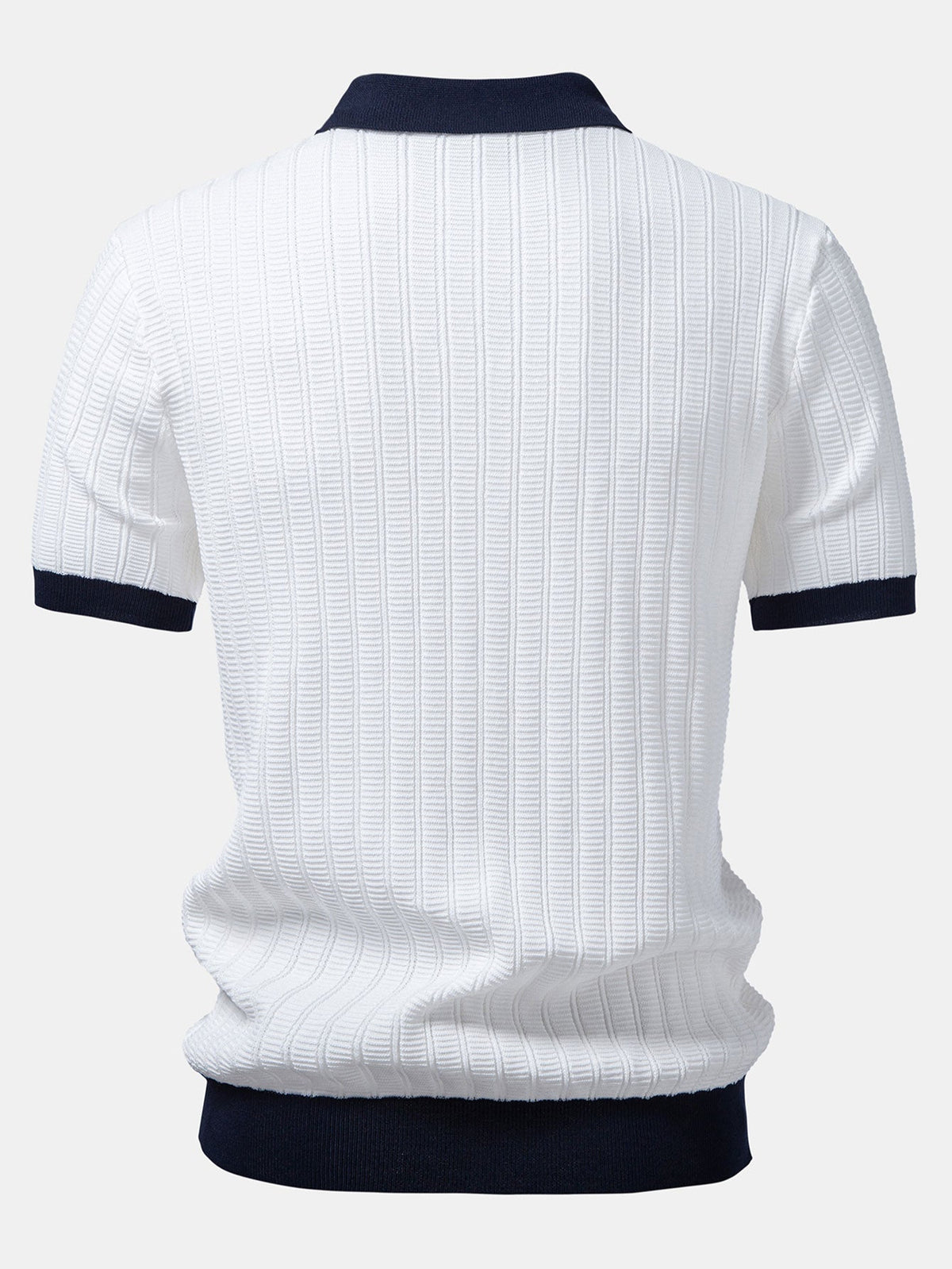 Polo Johnny Collar de punto texturizado con ribete de contraste