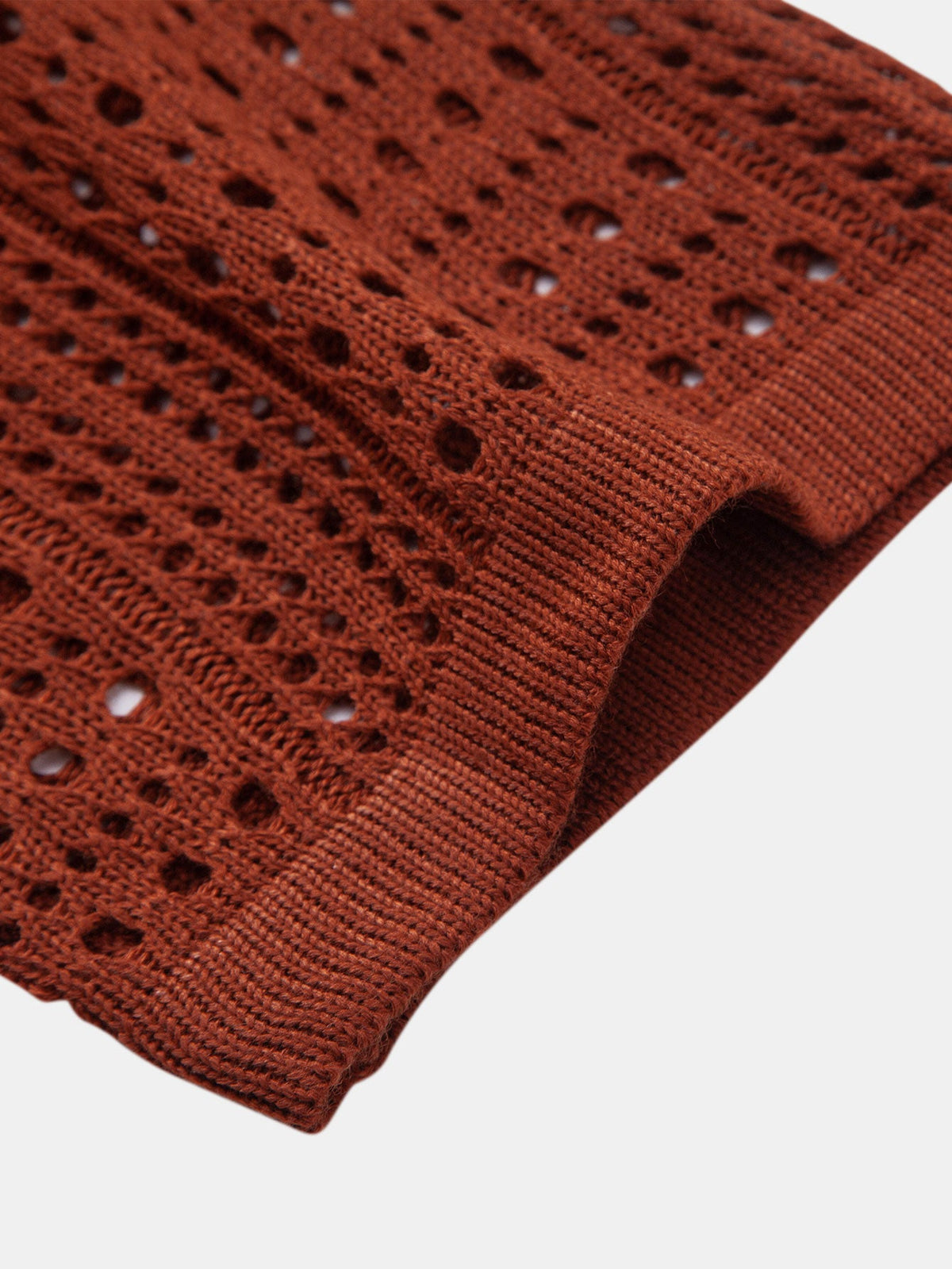 Polo de crochet con cuello en V