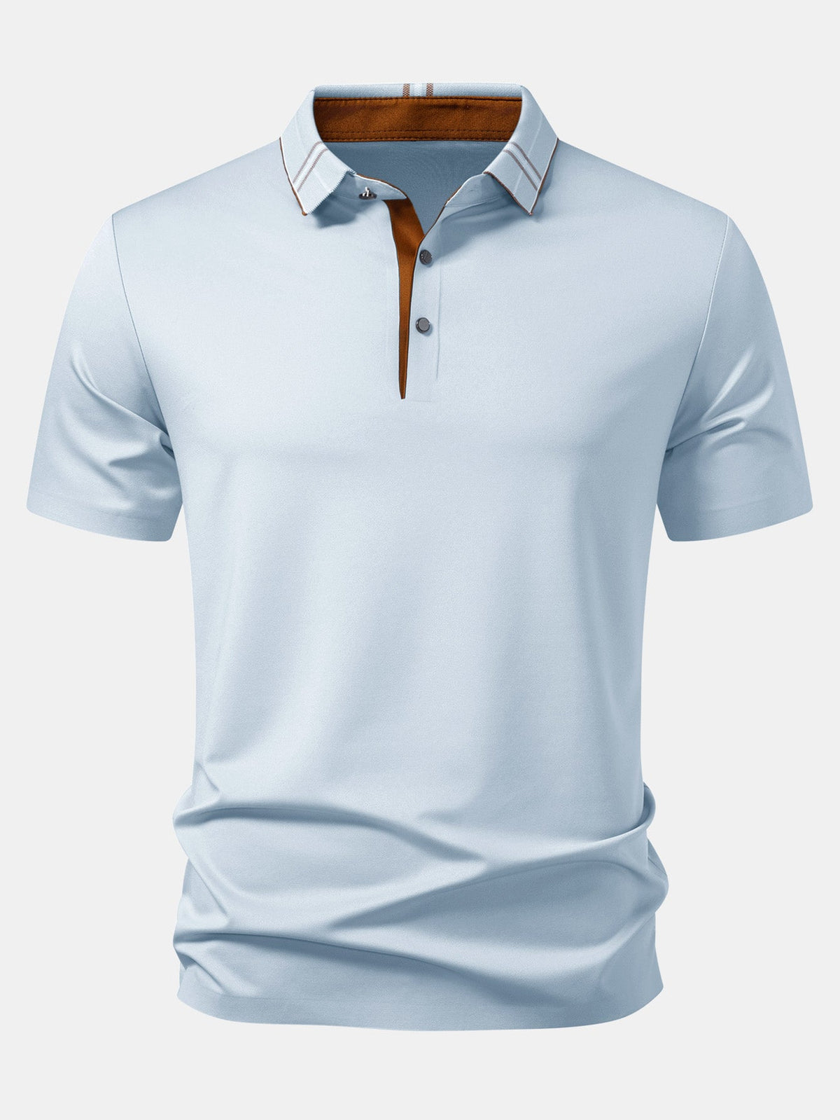 Polo con cuello a cuadros