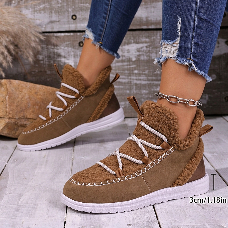 Botas de nieve de invierno con forro polar