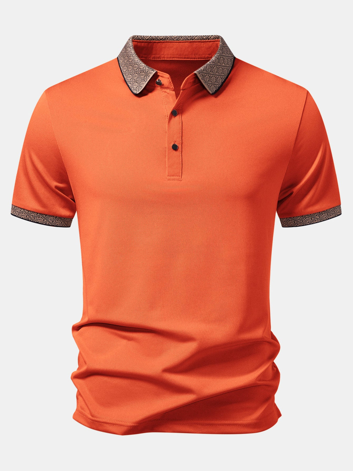 Polo con cuello en contraste