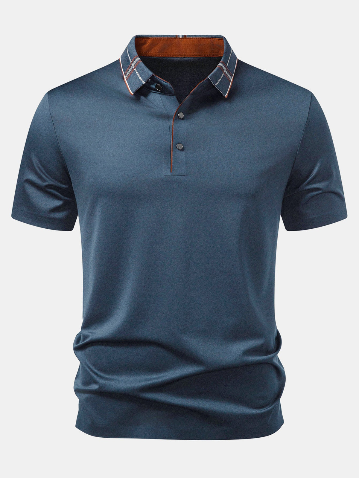 Polo con cuello a cuadros