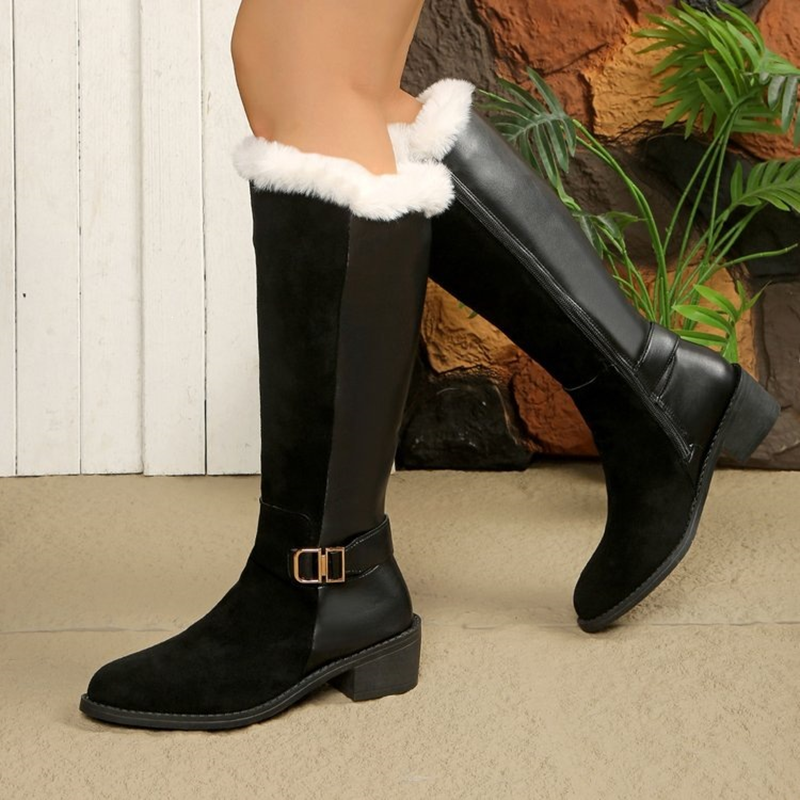 Botas de invierno por encima de la rodilla con forro polar