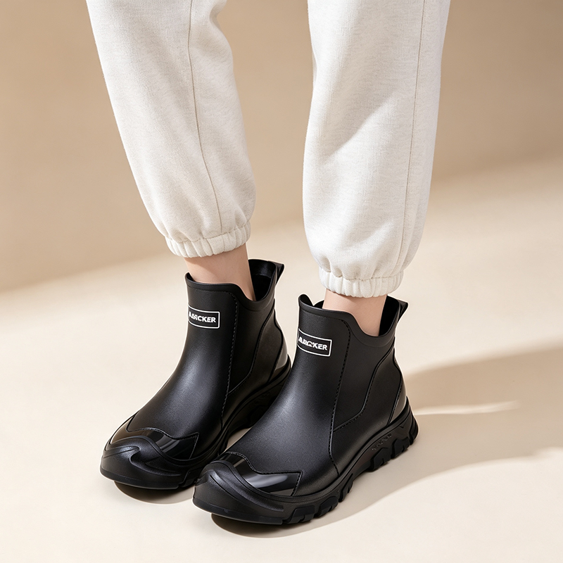 Botas de agua cortas impermeables unisex antideslizantes