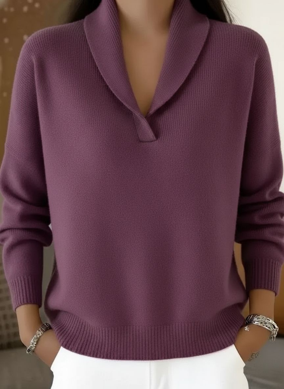 Isabel | Jersey de cuello en V