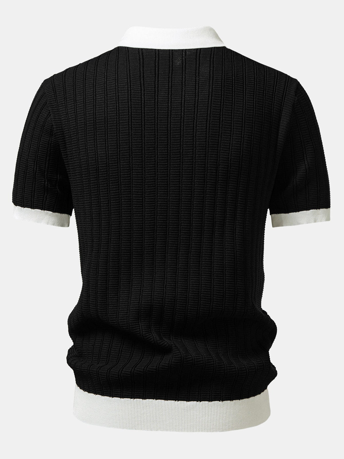 Polo Johnny Collar de punto texturizado con ribete de contraste