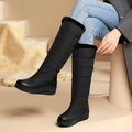 Botas de nieve altas con cuña y forro polar