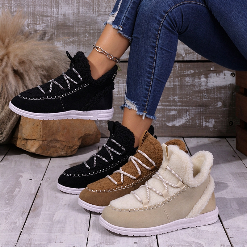 Botas de nieve de invierno con forro polar