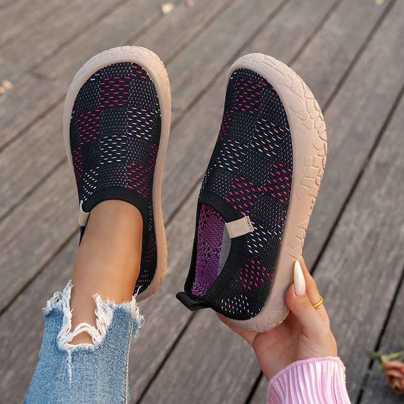 Zapatillas de lona sin cordones con estampado grafiti, ligeras y antideslizantes