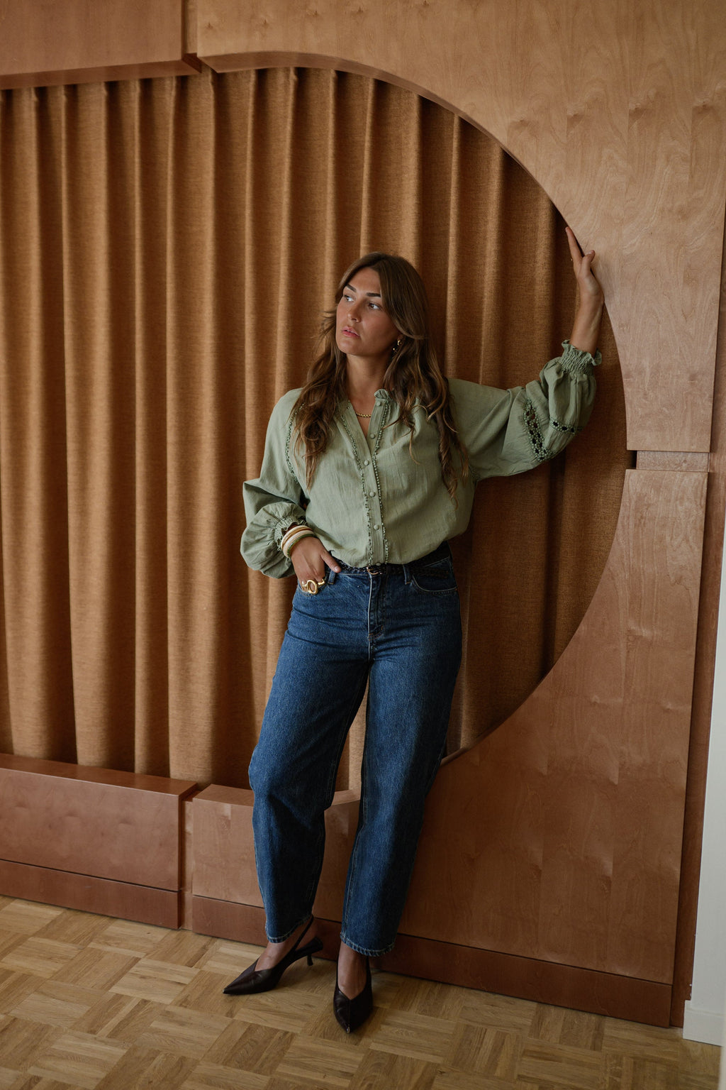 Blusa Lydia caqui