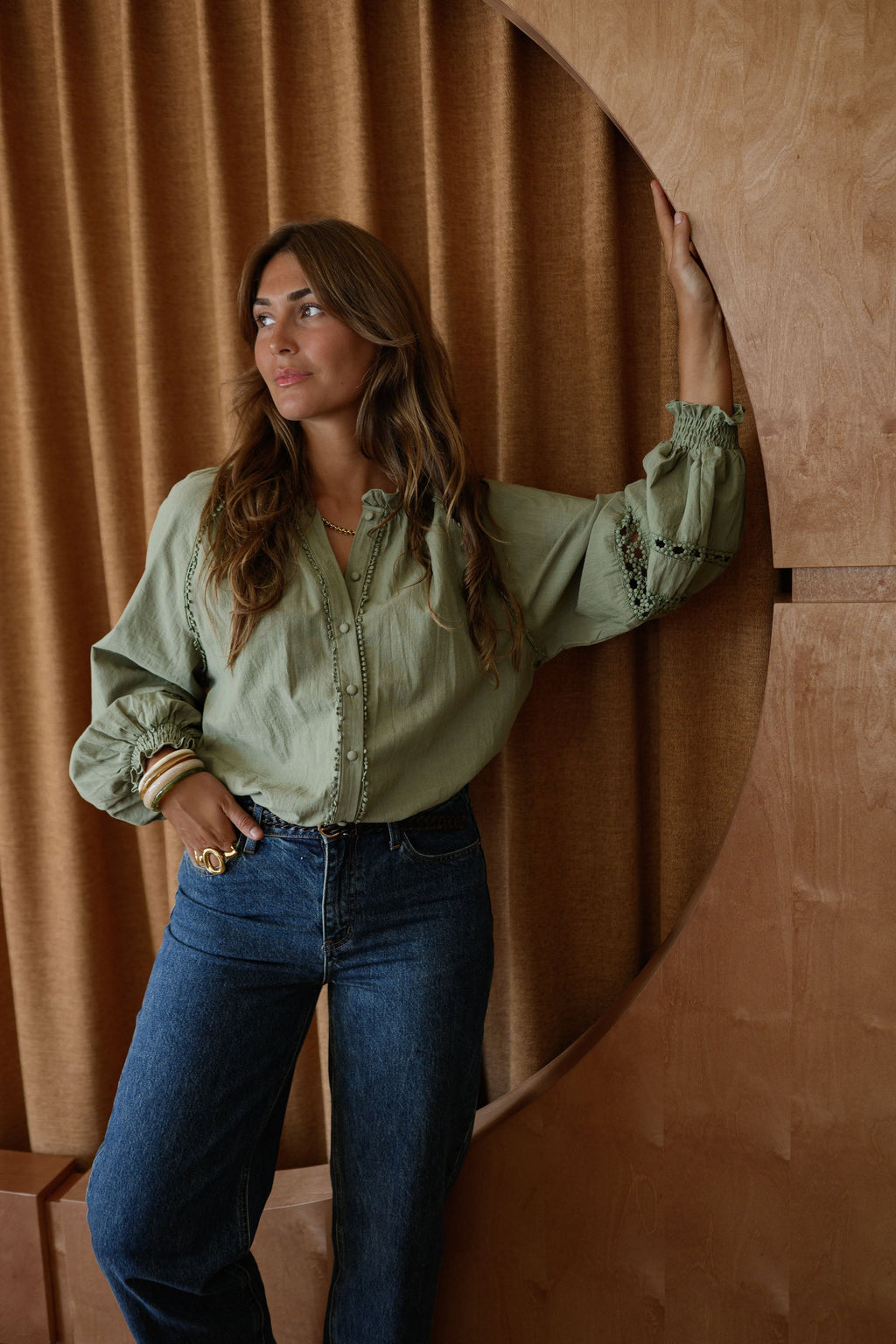 Blusa Lydia caqui