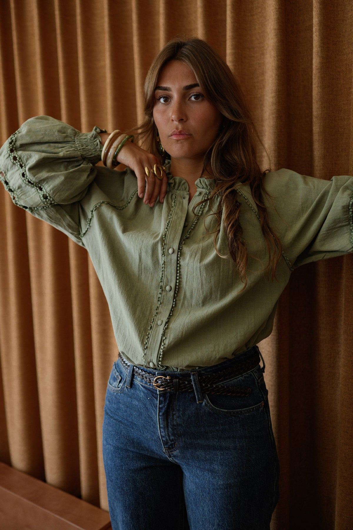 Blusa Lydia caqui