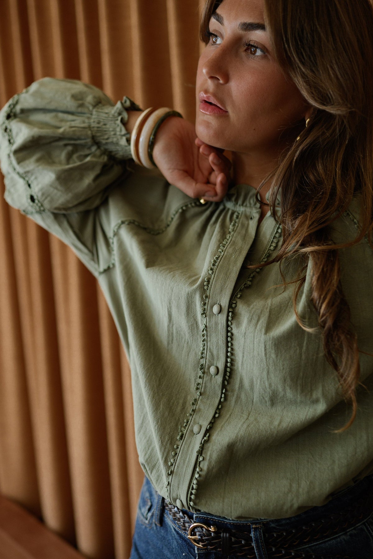 Blusa Lydia caqui
