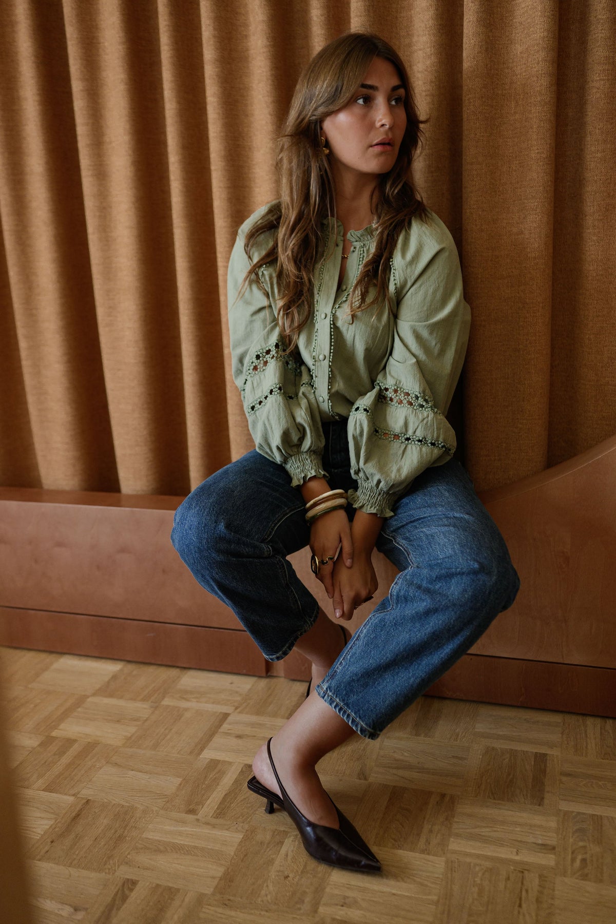 Blusa Lydia caqui
