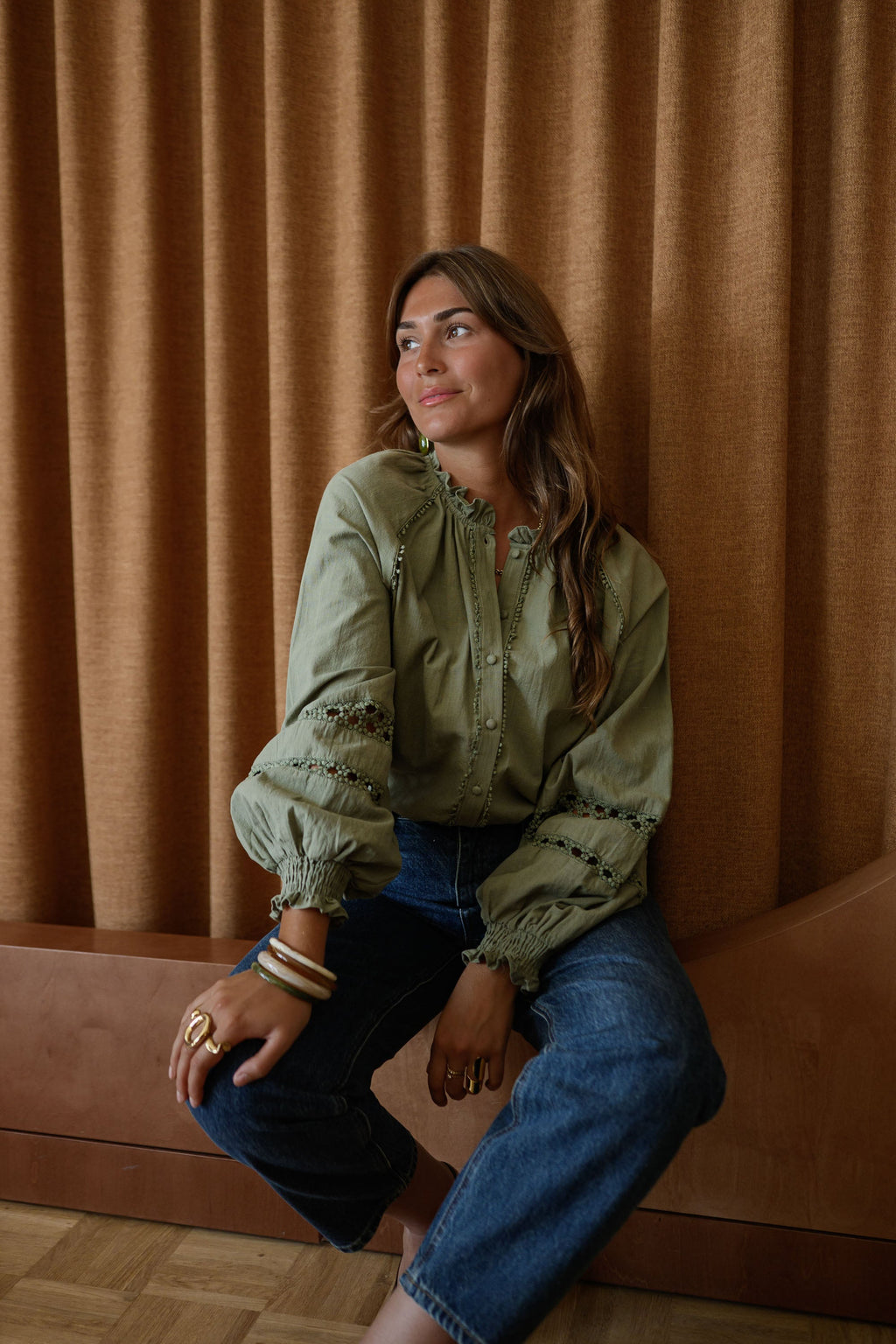 Blusa Lydia caqui