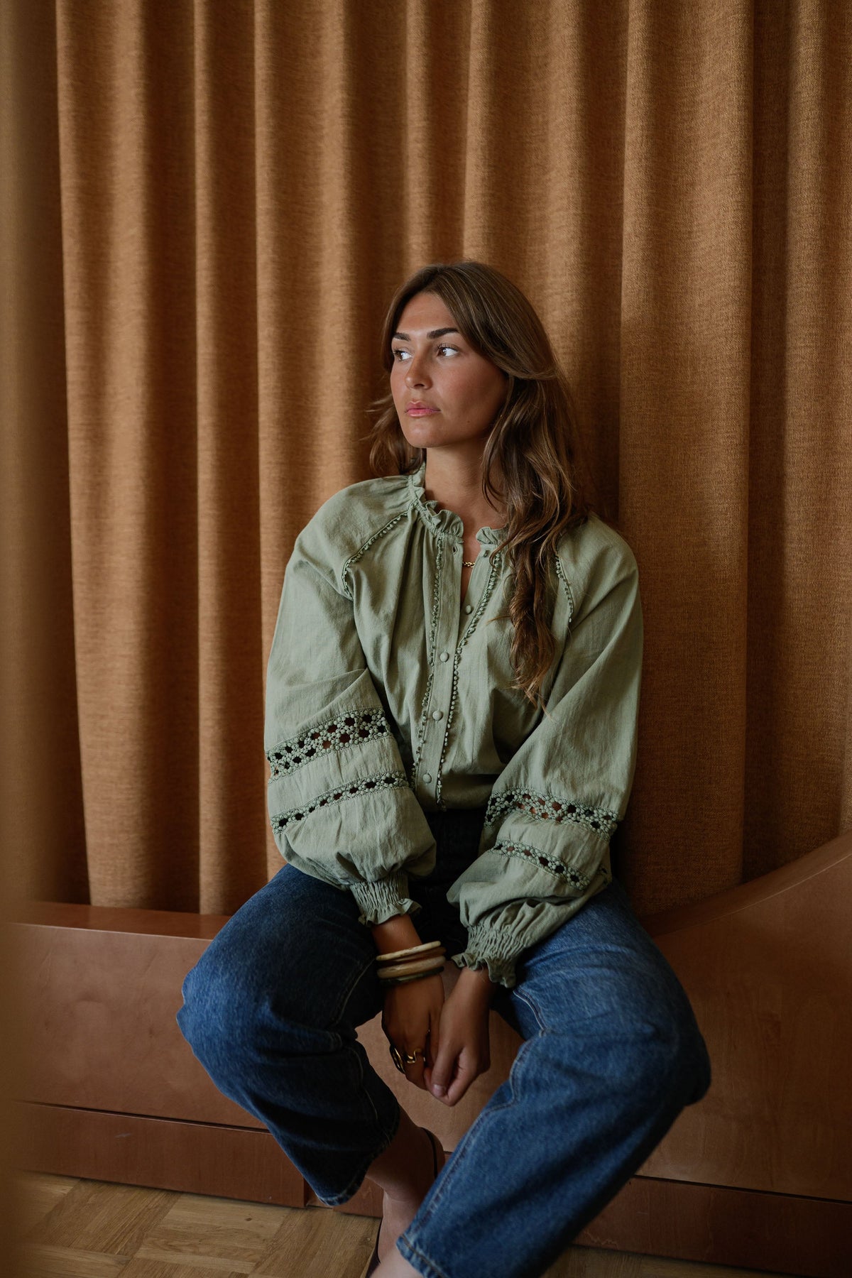 Blusa Lydia caqui