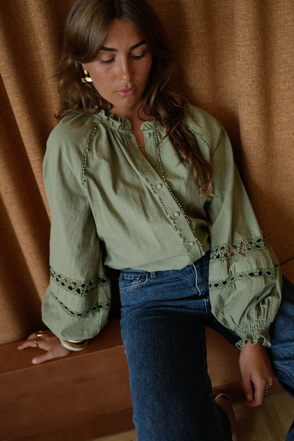 Blusa Lydia caqui