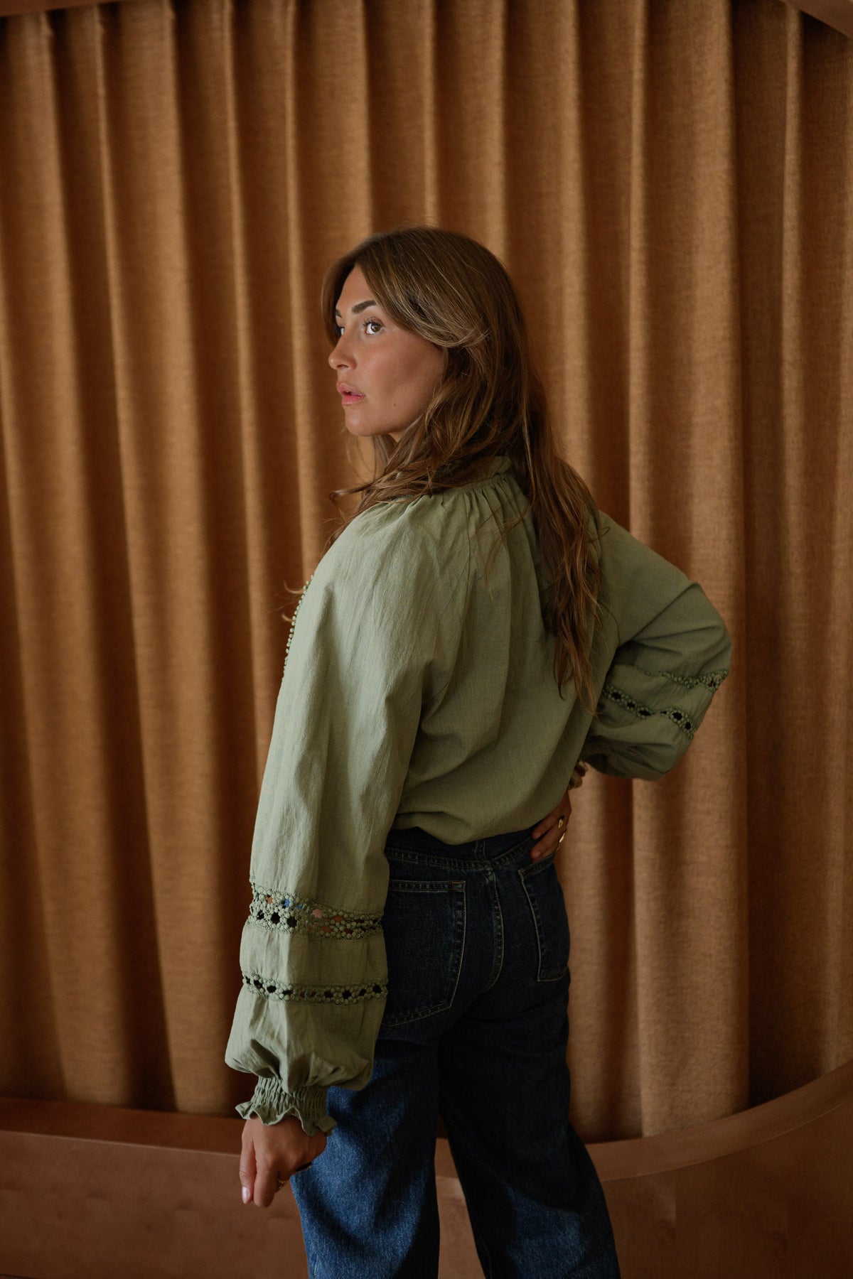 Blusa Lydia caqui