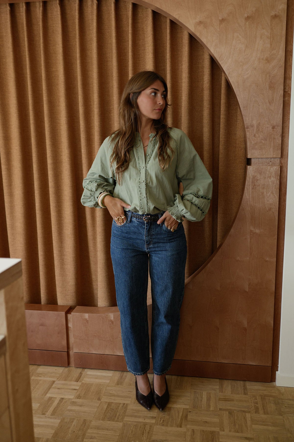 Blusa Lydia caqui