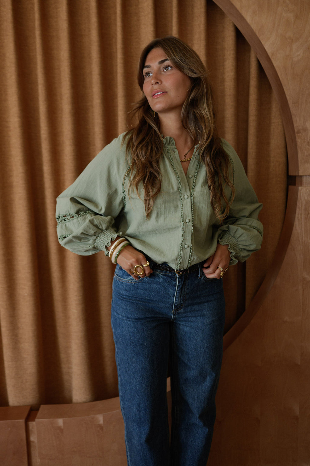 Blusa Lydia caqui